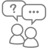 Touchless conversational engagement gray icon_400x400